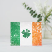 Carte Postale Drapeau irlandais (Debout devant)