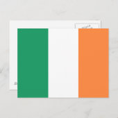 Carte Postale Drapeau irlandais (Devant / Derrière)