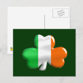Carte Postale Drapeau irlandais (Devant / Derrière)