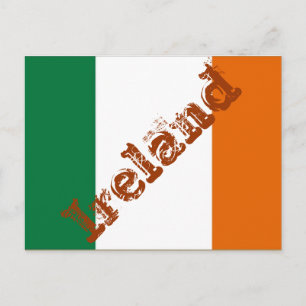 Carte Postale Drapeau irlandais