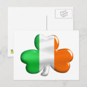 Carte Postale Drapeau irlandais (Devant / Derrière)