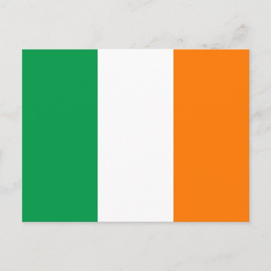Carte Postale Drapeau irlandais (Devant)