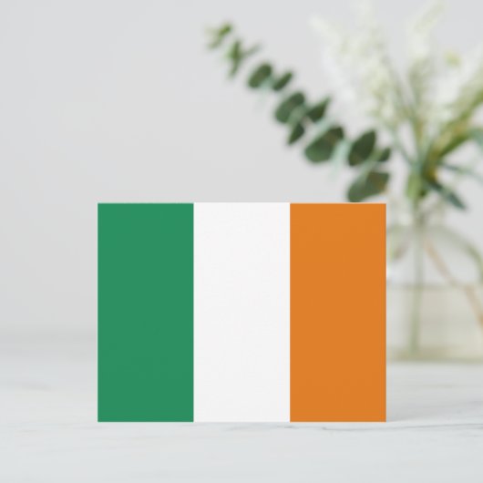 Carte postale drapeau Irlande (Debout devant)