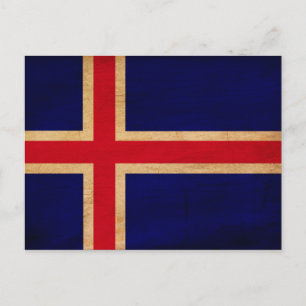 Carte Postale Drapeau Islande
