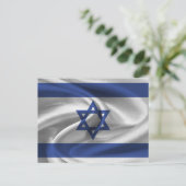 Carte Postale Drapeau Israël (Debout devant)