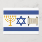 Carte Postale Drapeau Israël (Devant)