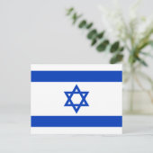 Carte Postale Drapeau Israël (Debout devant)
