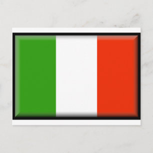 Carte Postale Drapeau Italie