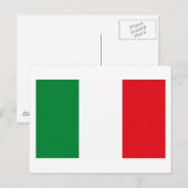Carte postale Drapeau Italie (Devant / Derrière)