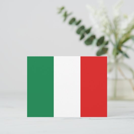 Carte postale drapeau Italie (Debout devant)