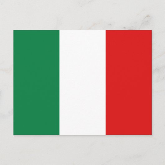 Carte postale drapeau Italie (Devant)