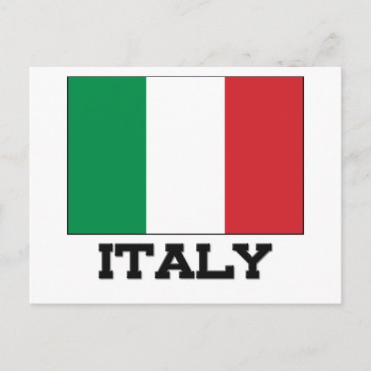Carte Postale Drapeau Italie (Devant)