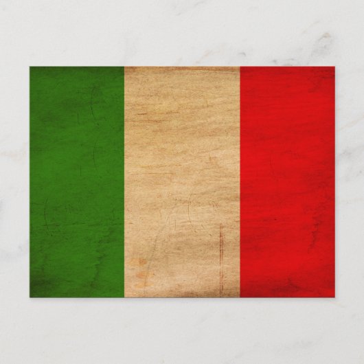 Carte Postale Drapeau Italie (Devant)