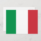 Carte postale Drapeau Italie (Devant / Derrière)