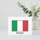 Carte Postale Drapeau italien (Debout devant)