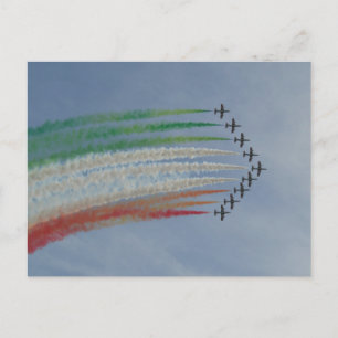 Carte Postale Drapeau italien de l'armée de l'air italienne Tric