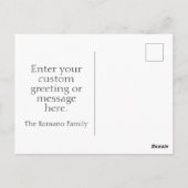 Carte Postale Drapeau italien décoloré Gold Grazie (Dos)