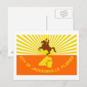 Carte Postale Drapeau Jacksonville (Devant / Derrière)