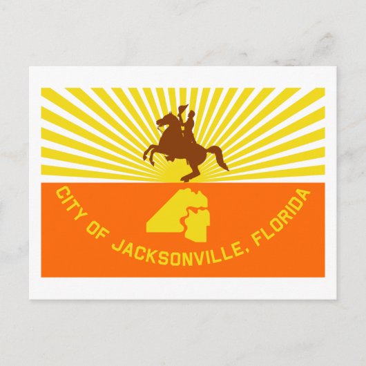 Carte Postale Drapeau Jacksonville (Devant)