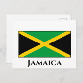 Carte Postale Drapeau jamaïcain (Devant / Derrière)