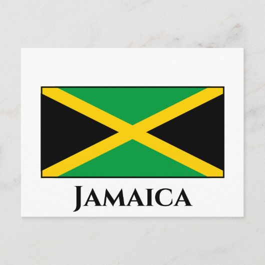 Carte Postale Drapeau jamaïcain (Devant)