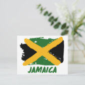Carte Postale Drapeau jamaïcain (Debout devant)
