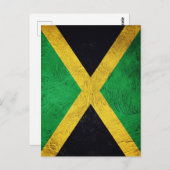 Carte Postale Drapeau jamaïcain (Devant / Derrière)