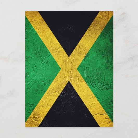 Carte Postale Drapeau jamaïcain (Devant)