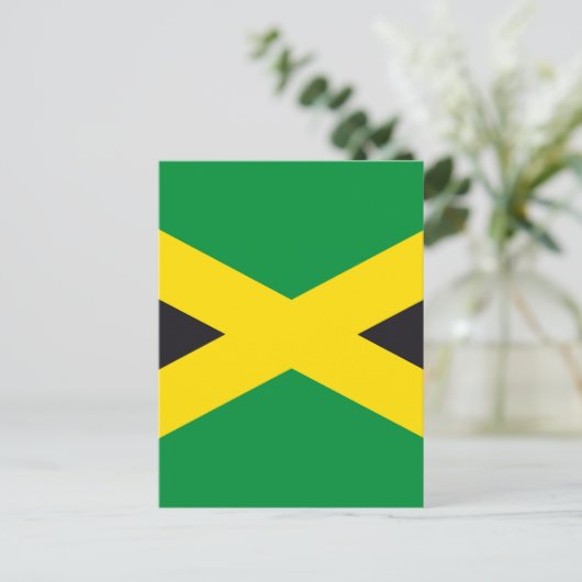 Carte Postale Drapeau jamaïcain (Debout devant)
