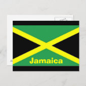 Carte postale Drapeau Jamaïcain (Devant / Derrière)