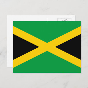 Carte Postale Drapeau jamaïcain, Drapeau de la Jamaïque