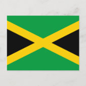 Carte Postale Drapeau jamaïcain, Drapeau de la Jamaïque (Devant)