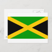 Carte Postale Drapeau Jamaïque (Devant / Derrière)