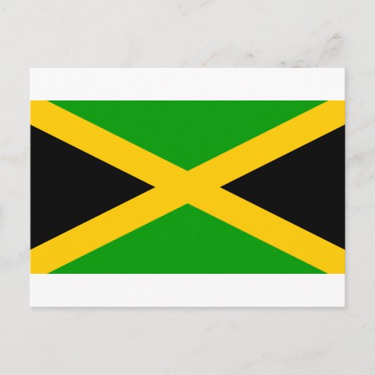Carte Postale Drapeau Jamaïque (Devant)