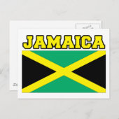 Carte Postale Drapeau Jamaïque (Devant / Derrière)