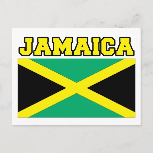 Carte Postale Drapeau Jamaïque (Devant)