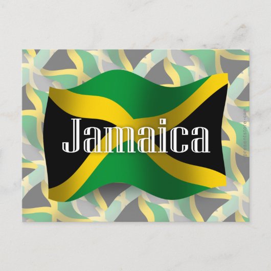 Carte Postale Drapeau Jamaïque (Devant)