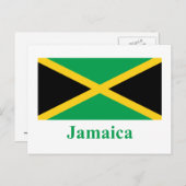 Carte Postale Drapeau Jamaïque avec nom (Devant / Derrière)