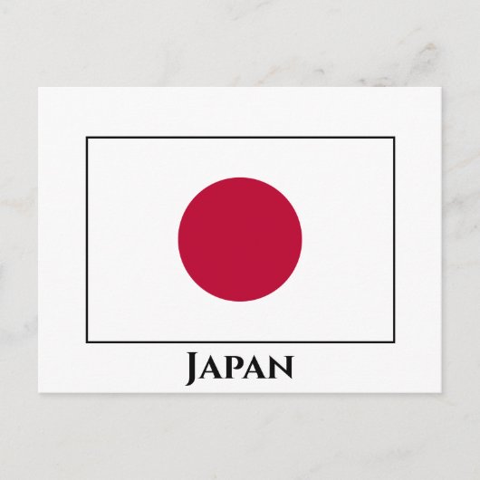 Carte Postale Drapeau japonais (Devant)