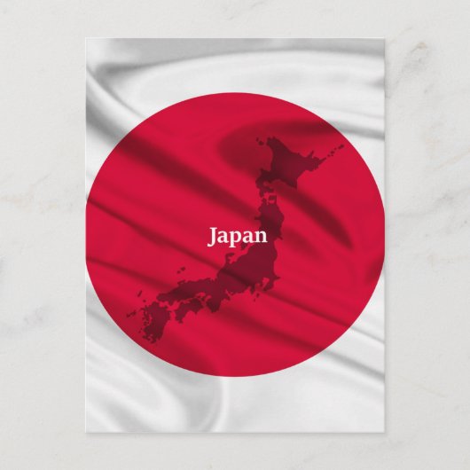 Carte Postale Drapeau japonais (Devant)