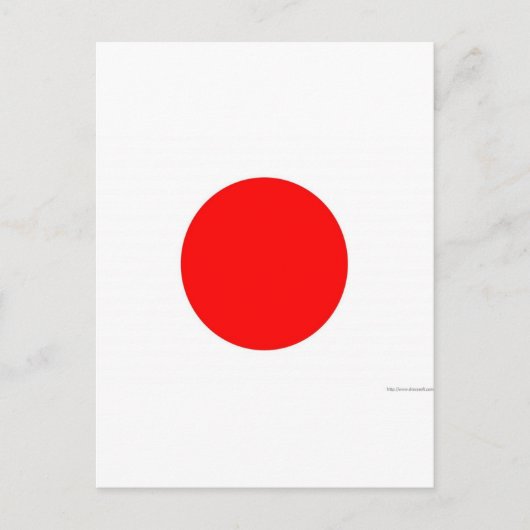 Carte Postale Drapeau japonais (Devant)