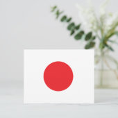 Carte Postale drapeau japonais (Debout devant)