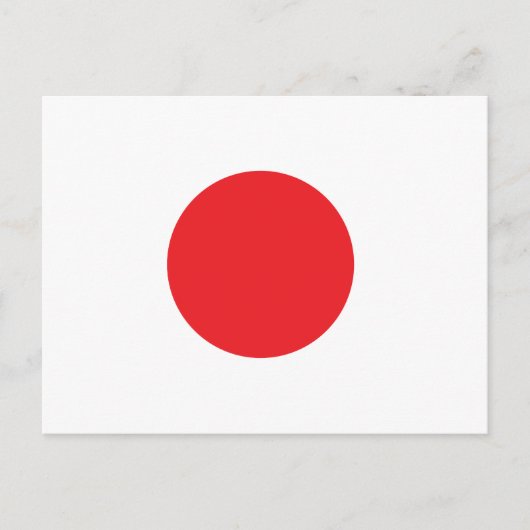 Carte Postale drapeau japonais (Devant)