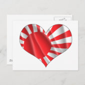 CARTE POSTALE DRAPEAU JAPONAIS (Devant / Derrière)