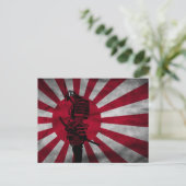 Carte Postale Drapeau japonais de Samurai (Debout devant)