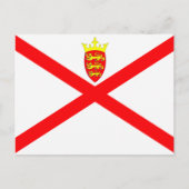 Carte Postale Drapeau Jersey (Devant)