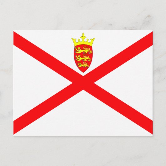 Carte Postale Drapeau Jersey (Devant)