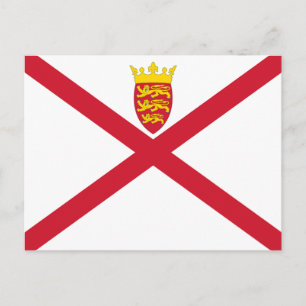 Carte Postale Drapeau Jersey