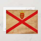 Carte Postale Drapeau Jersey (Devant / Derrière)