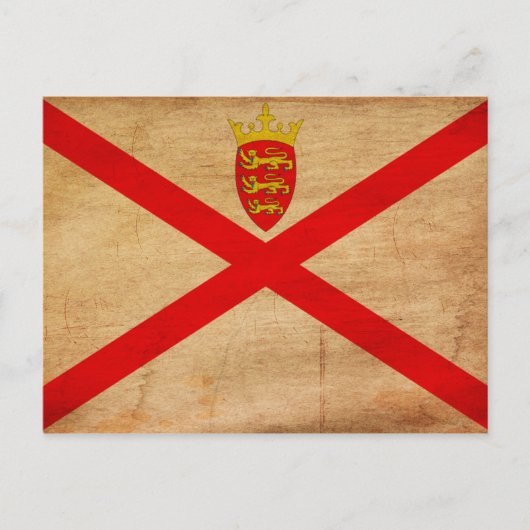 Carte Postale Drapeau Jersey (Devant)